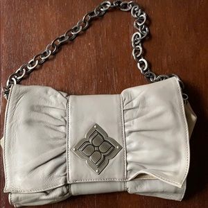 BCBG gray clutch